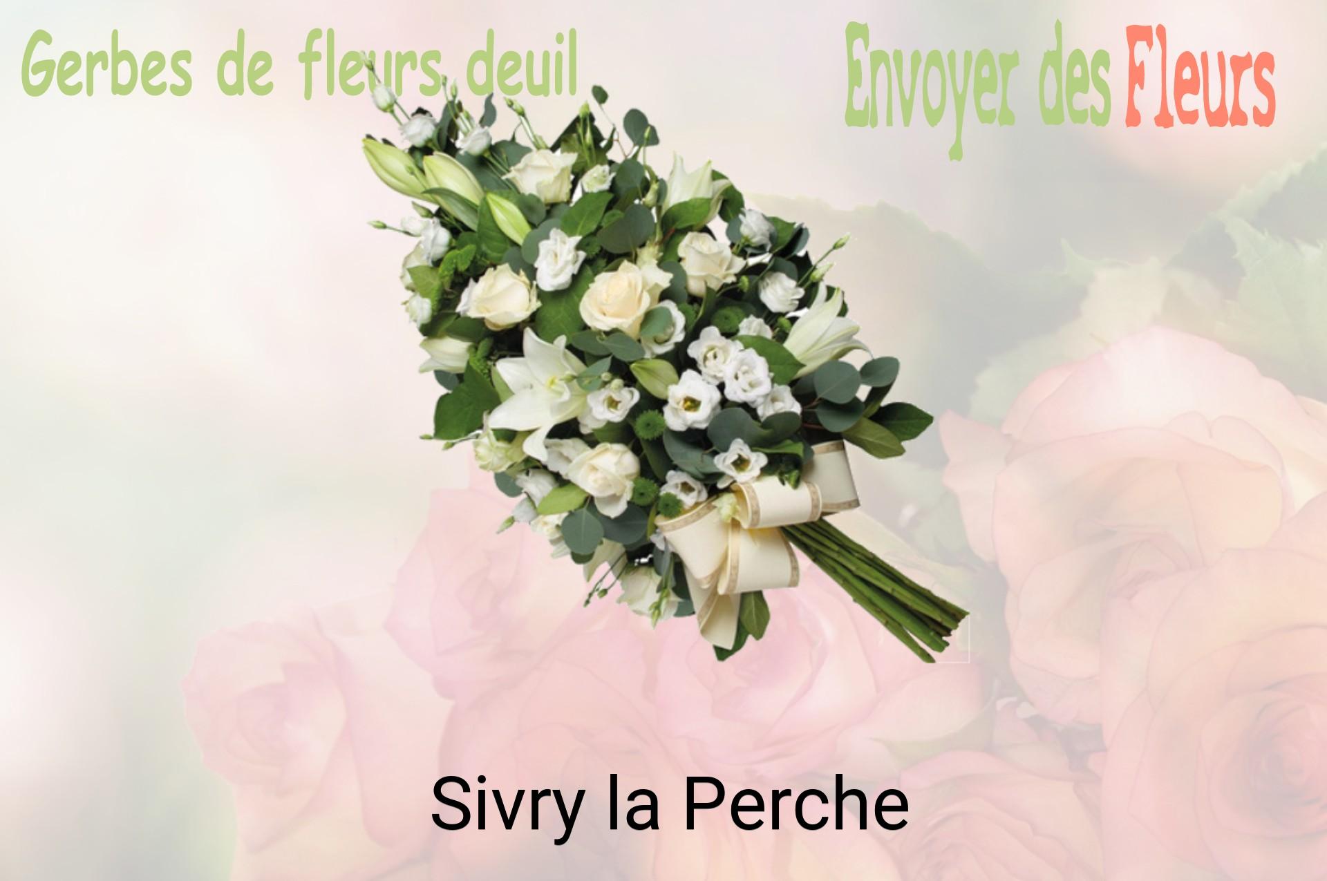 Gerbe de fleurs de deuil livrée à Sivry-la-Perche